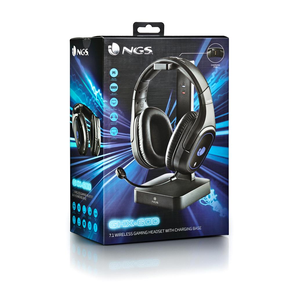 Auriculares inalámbricos gaming con micrófono ngs ghx-600/ jack