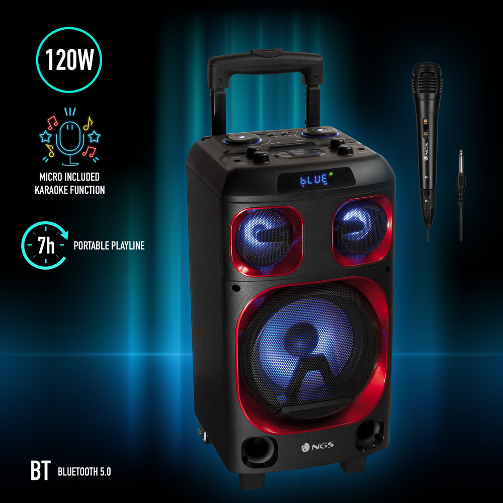 Haut-parleur personnalisé karaoké haut-parleur Bluetooth haut-parleur  karaoké avec micro haut-parleur portable karaoké grossiste